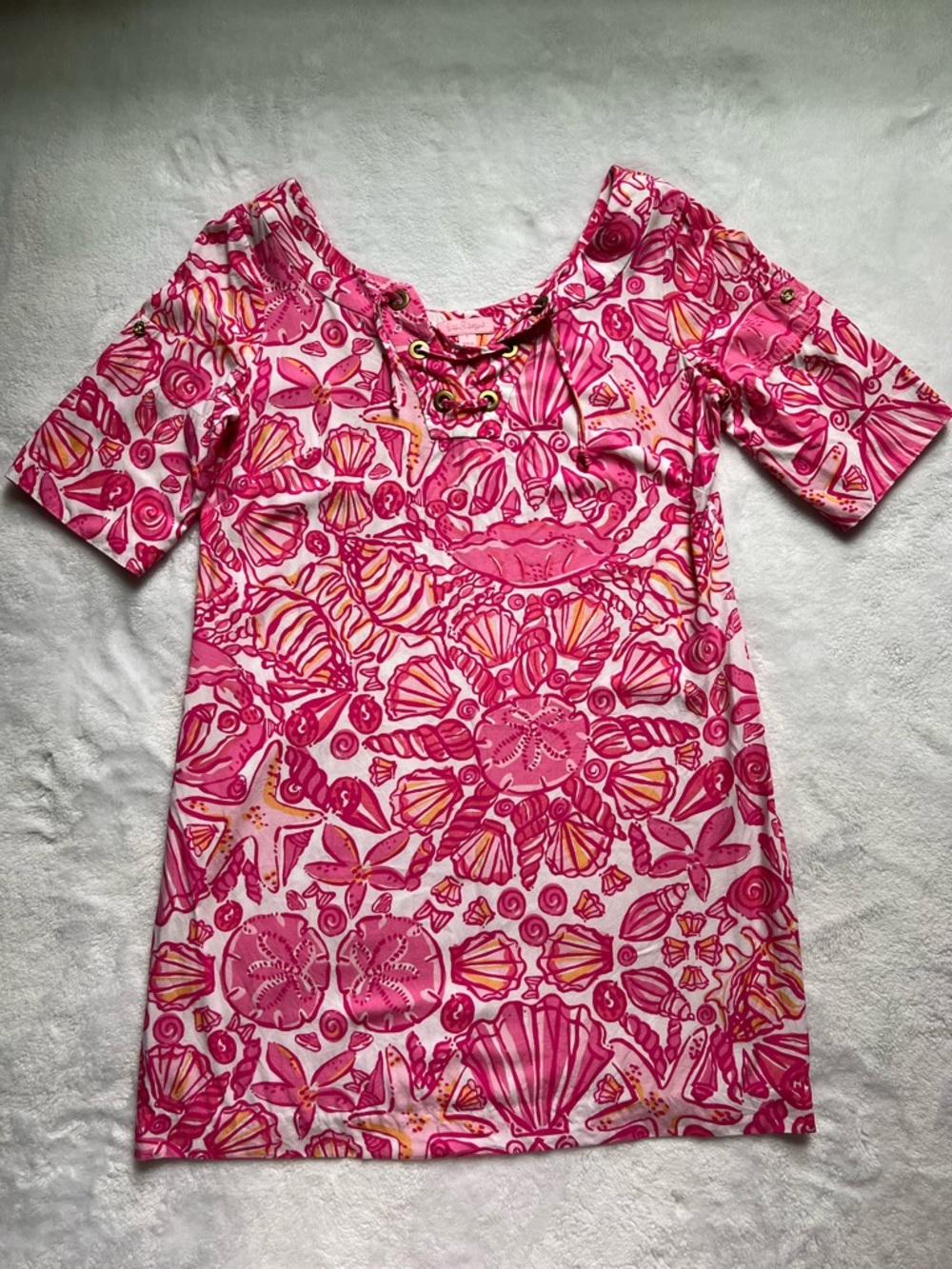 Lilly Pulitzer Everett Dress in Sailor's Valentine Seashell Print - Size Small
